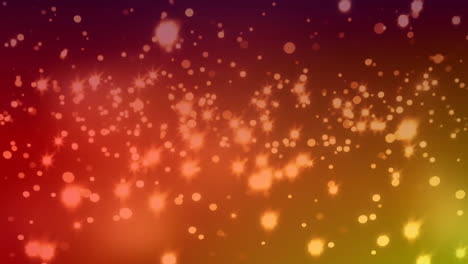 glowing particles and sparkles animation over gradient background