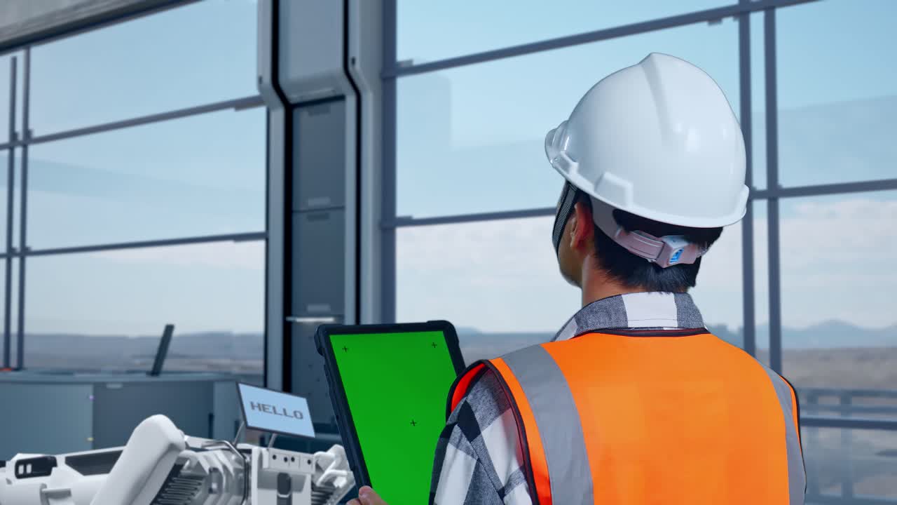 ingeniero de monitoreo de robots industriales