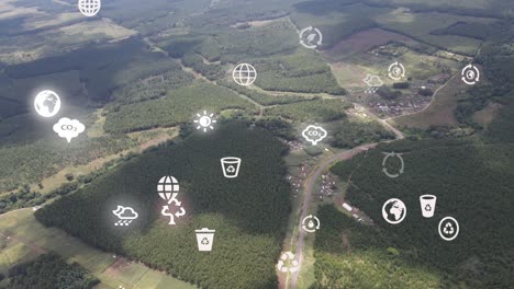 drone view- africa forest- kenya and tanzania-bush fire on slopes of mount kilimanjaro loitokitok kenya