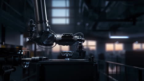 robotic arm in a factory