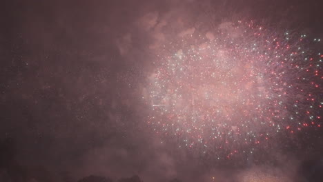 colorful fireworks explode in the sky for holiday festivities