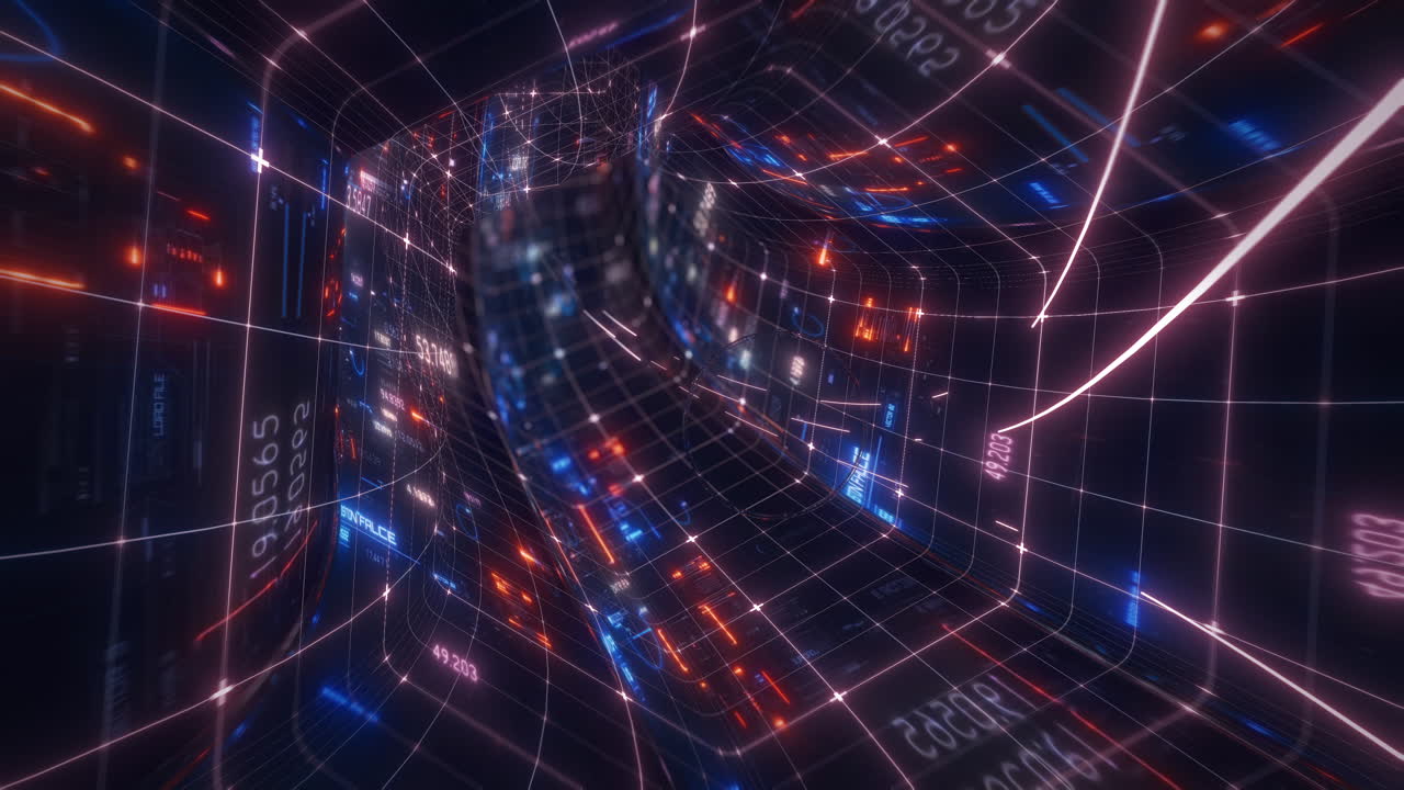 Futuristic Tunnel CG Animation