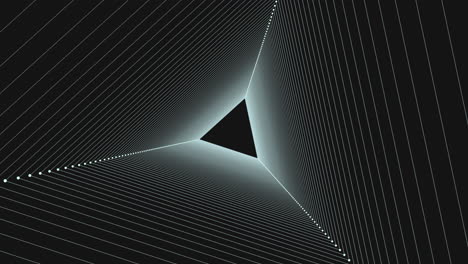 Ein-Schwarz-weißes-Dreieck-Mit-Weißen-Linien