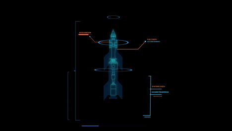 animación del procesamiento de datos científicos sobre un fondo negro