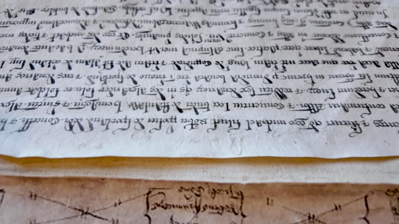 Ricerca genealogica e storia familiare che mostra un primo piano di antichi documenti manoscritti
