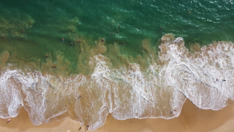 Beautiful-beach-scene-in-sunny-day,-Sri-Lanka