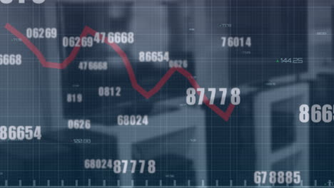 Animation-of-multiple-changing-numbers-and-graphs-over-unoccupied-chair