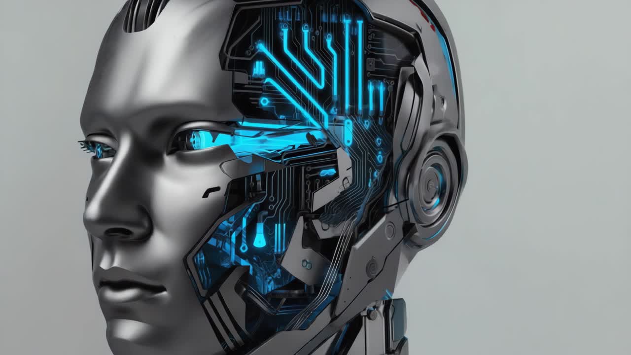 Futuristic AI Cyborg