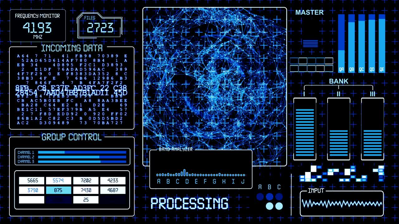 HUD Futuristic technological background