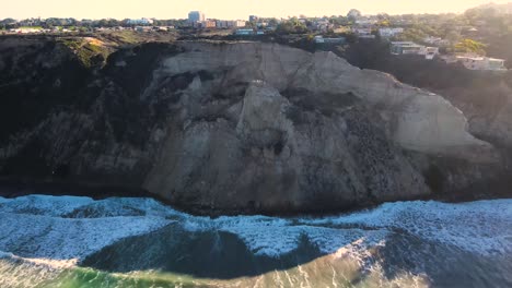 Aerial-view-of-blacks-beach-cliffs