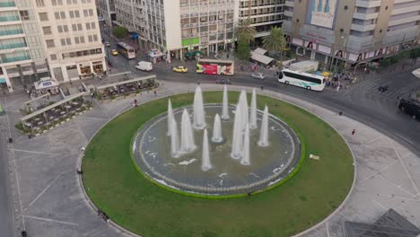 omonoia square in athens on a sunday morning