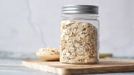 oats in a jar