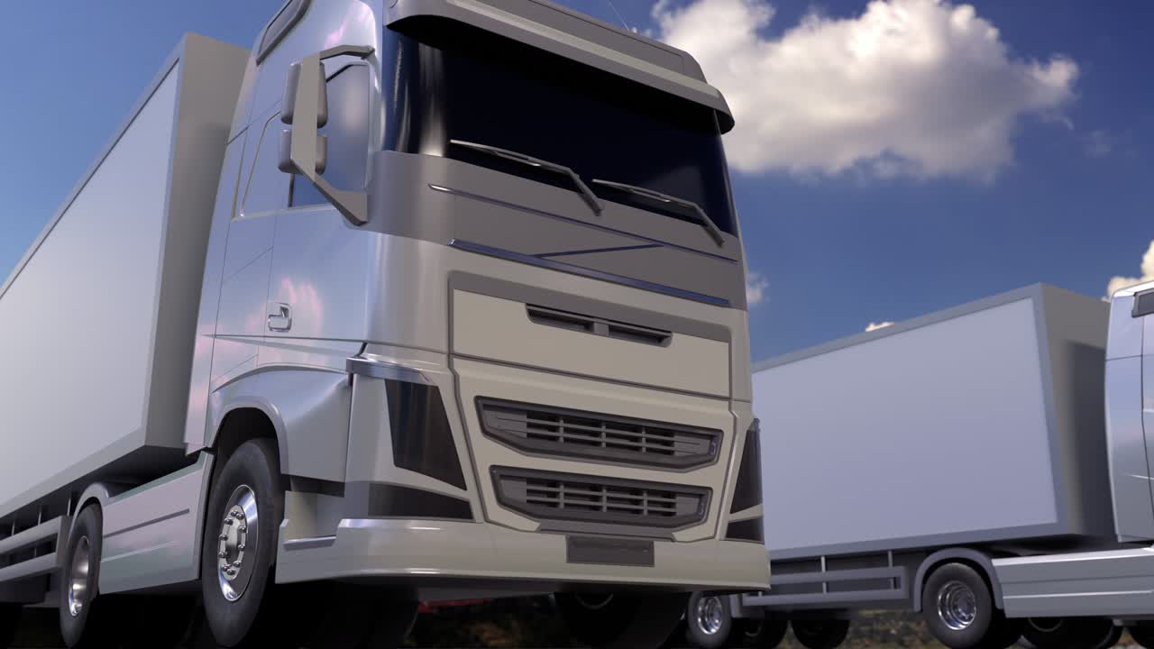 색 리 트럭의 로지스틱 개념