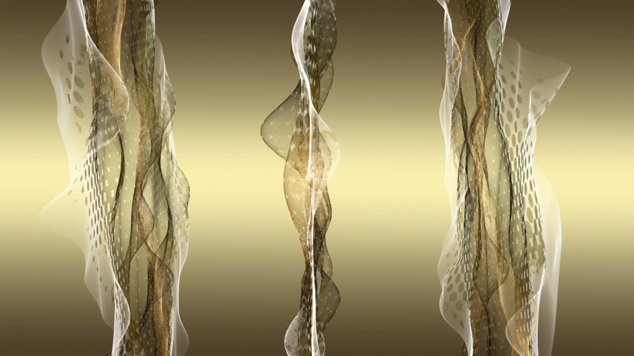 фантастическая анимация с объектом частичной волны в замедленном движении, 4096x2304 петля 4k