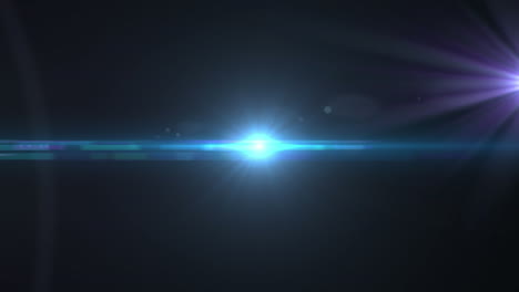 animation of glowing lights over blue background