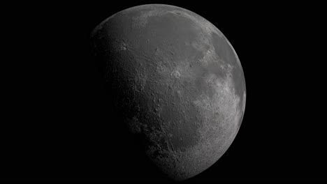 Atemberaubender-Blick-Auf-Den-Mond-Im-Weltraum