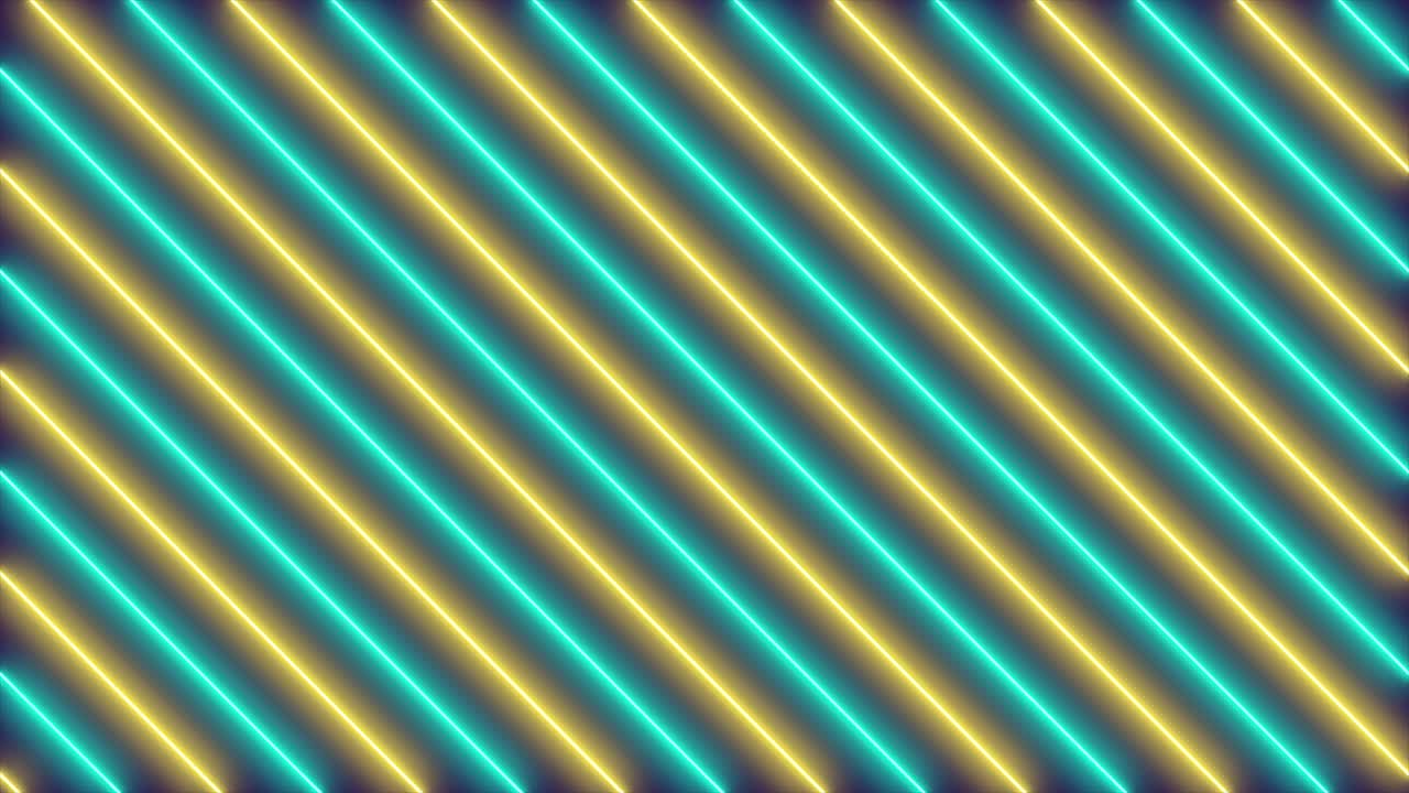 Seamless Loop of Moving Diagonal Neon Lines