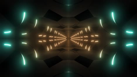 neon glowing tunnel visuals