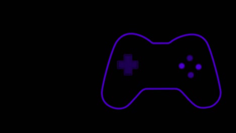 animación del logotipo púrpura del videojuego
