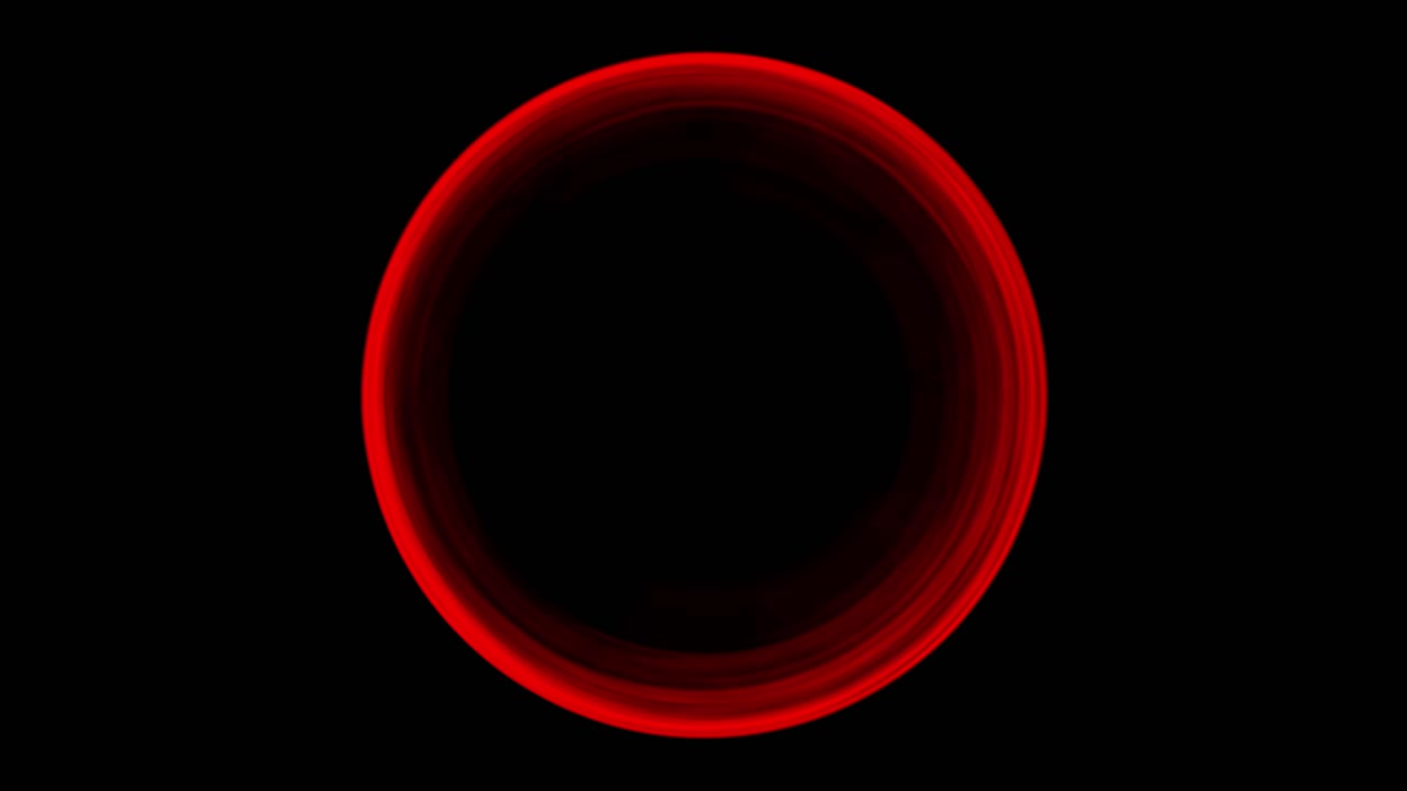 A glowing red energy ring or sci-fi portal effect with a subtle shimmering texture on a black background. Ideal for sci-fi or abstract use