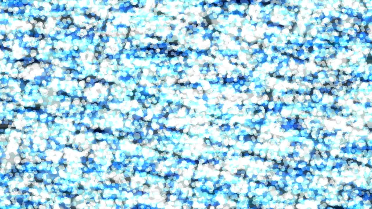 추상적인 기하학적 원 점 파란색 빛나는 패턴 배경 회전 이동, 원활한 루프 애니메이션 4k