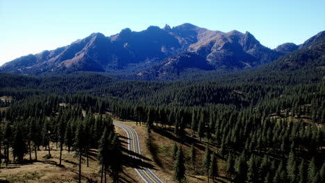 cascade mountain and surrounding canadian rocky mountains in summer time