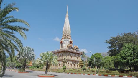 buddhist temple wat chalong famous landmark travel destination summer.phuket, thailand.