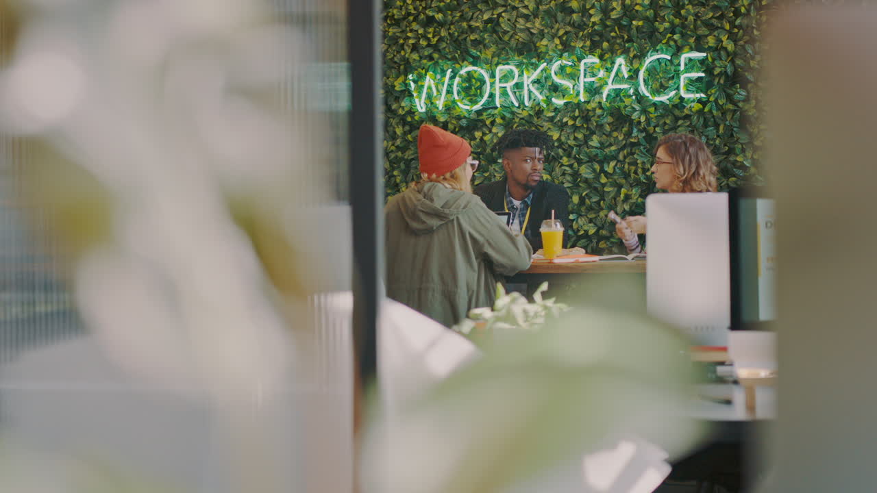 Startup business, creative workspace