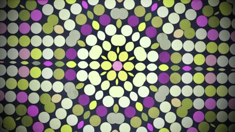 patrón de puntos geométricos abstractos púrpura y amarillo