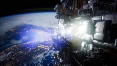 ovnis volando en el espacio