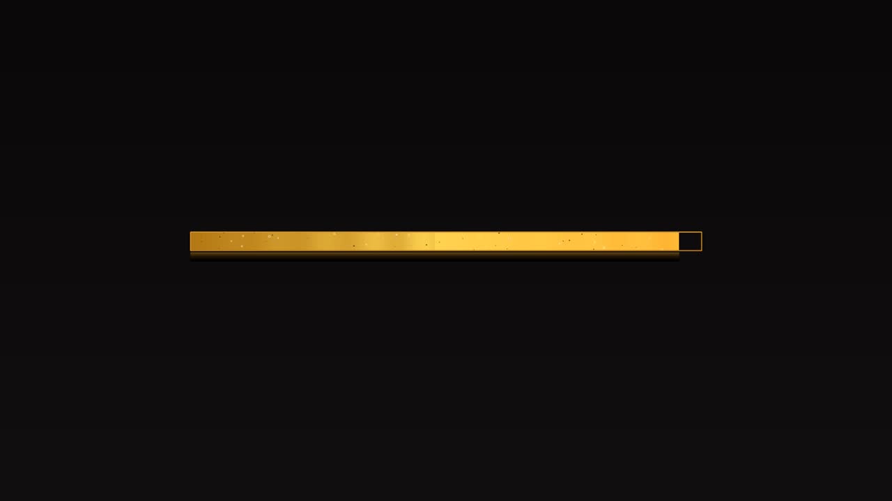 La scena presenta una barra di avanzamento e una barra di caricamento dal design unico pensate per i creatori di video. Le barre sono visualizzate su uno sfondo scuro, concentrandosi sulla loro forma e funzione.
