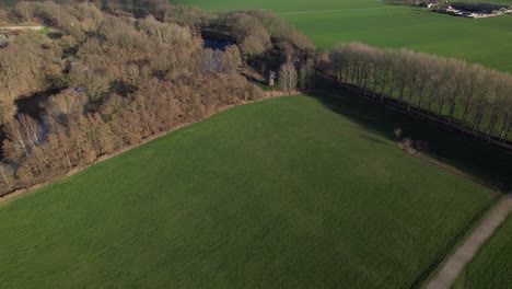 Aerial-approach-wooden-watch-tower-remains-of-roman-regiment-fortification-part-of-the-original-Waterlinie-defense-settlement