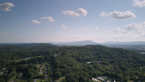aerial hyperlapse taken from east chattanooga with lookout mountain in the background