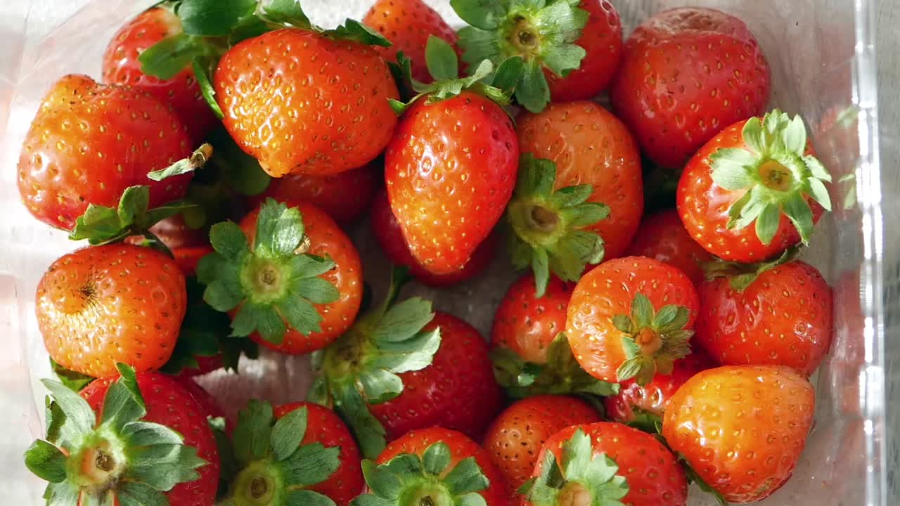 Pile of Fresh Strawberries