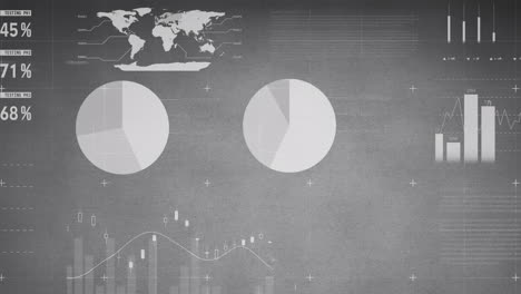 animación de las estadísticas y el procesamiento de datos financieros en la red