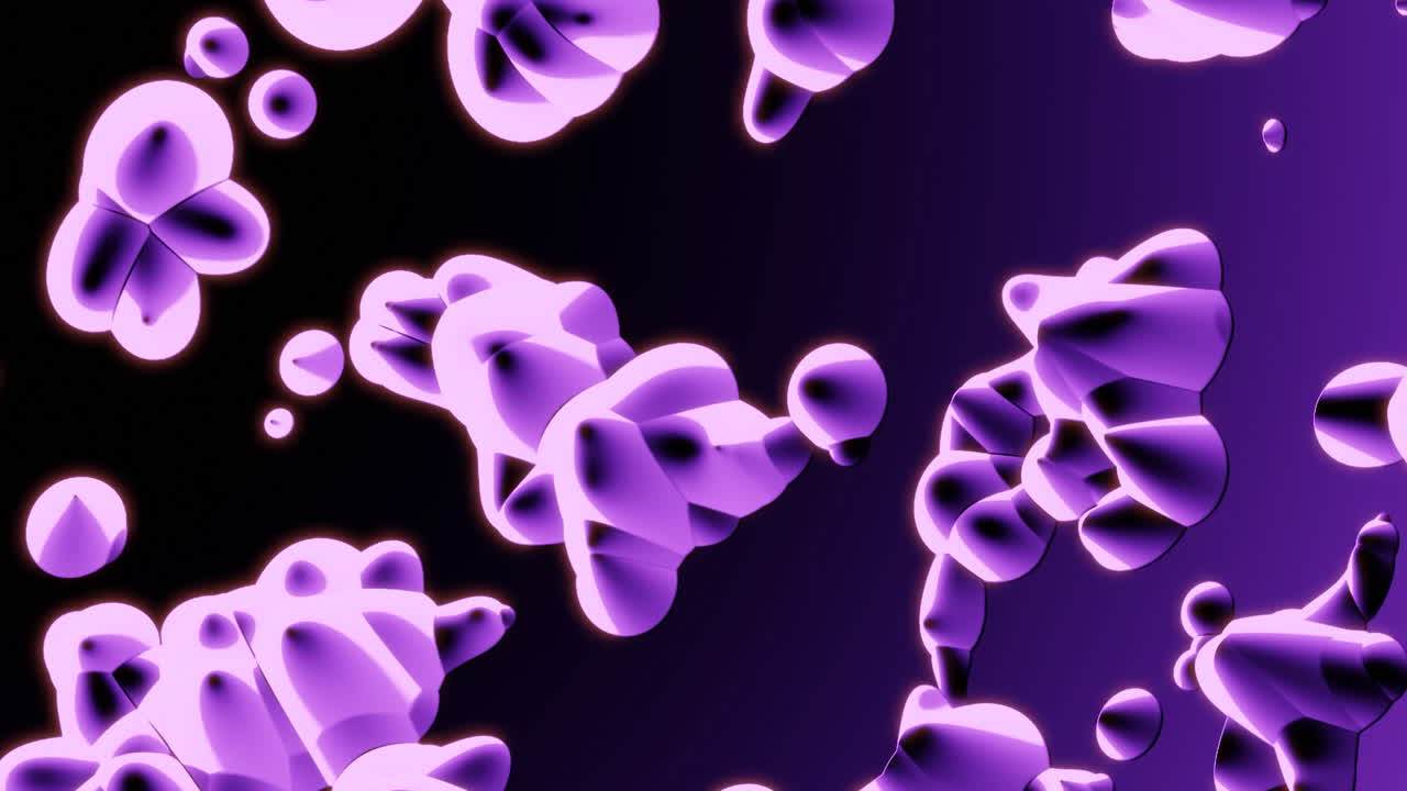 Purple Abstract Geometric Shapes