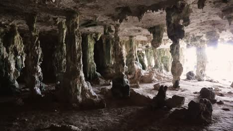 caves with old inscription of indians who lived on bonaire