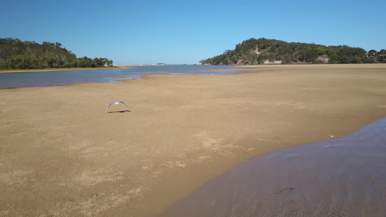 호주의 코린디 강 상공에서 공중 고속 포워드 샷