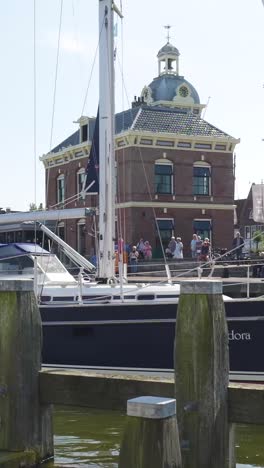 canal scene with boats and buildings