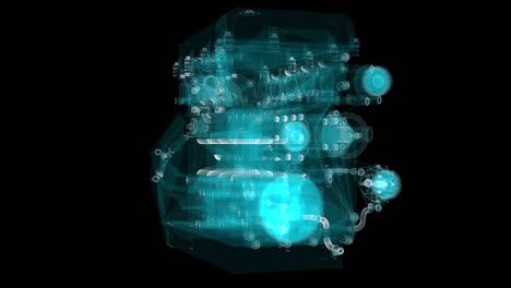renderizado 3d, motor de partículas holográfico