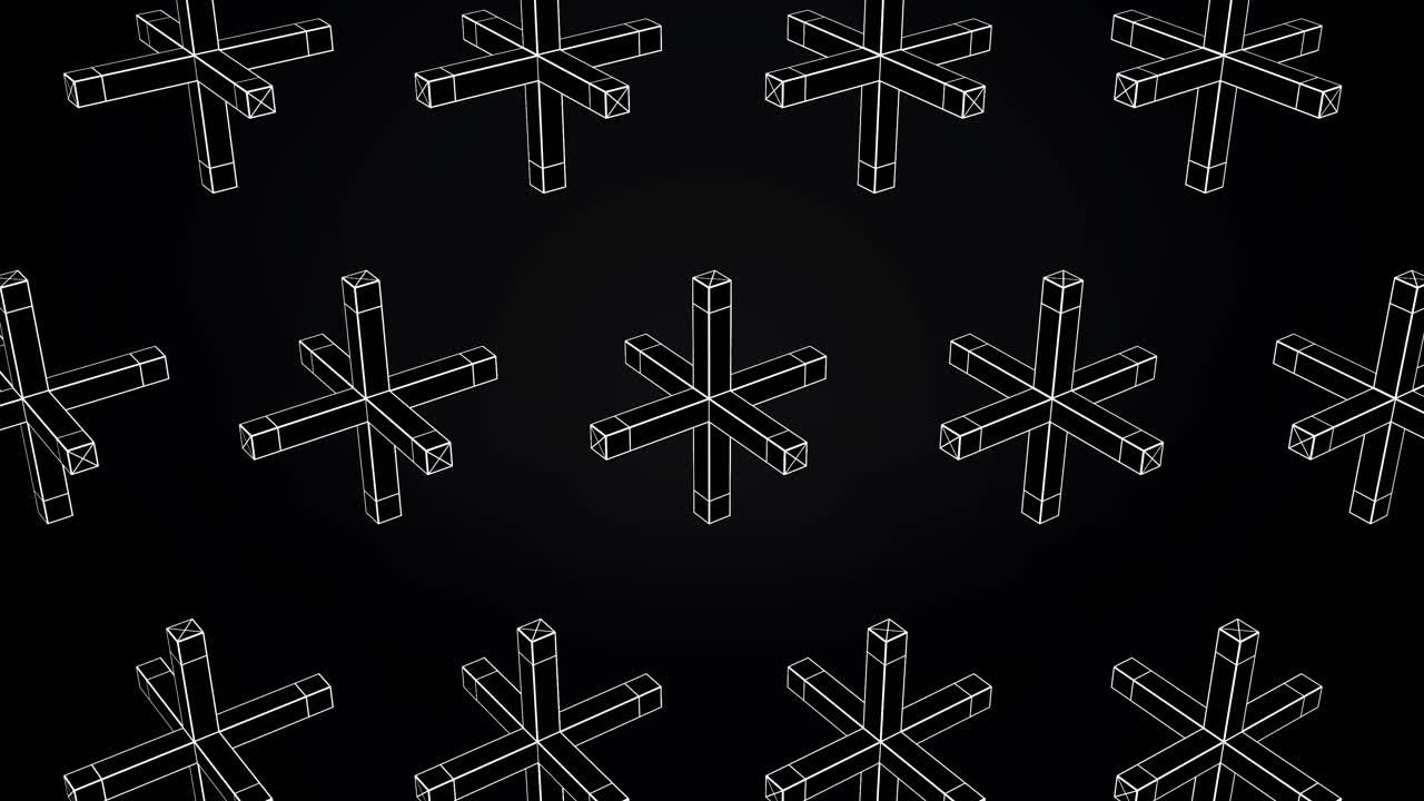 기하학적 크로스 패턴