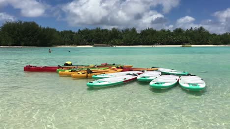 landscape of muri lagoon in rarotonga cook islands