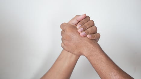 two hands in a handshake