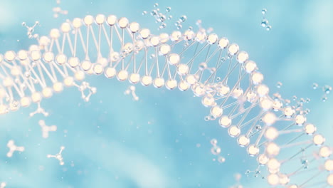 biology molecules structure, 3d rendering.