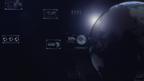 ciudad inteligente, mundo digital, concepto de red de comunicación global. gráfico de negocios 6g. negocio global.