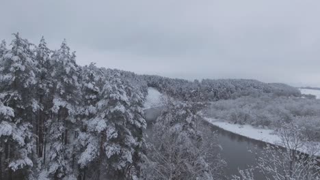 Neris-Flussbiegung-Während-Des-Verschneiten-Winters-2