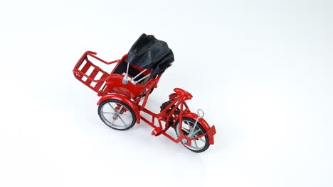 tricycle on white background 4k