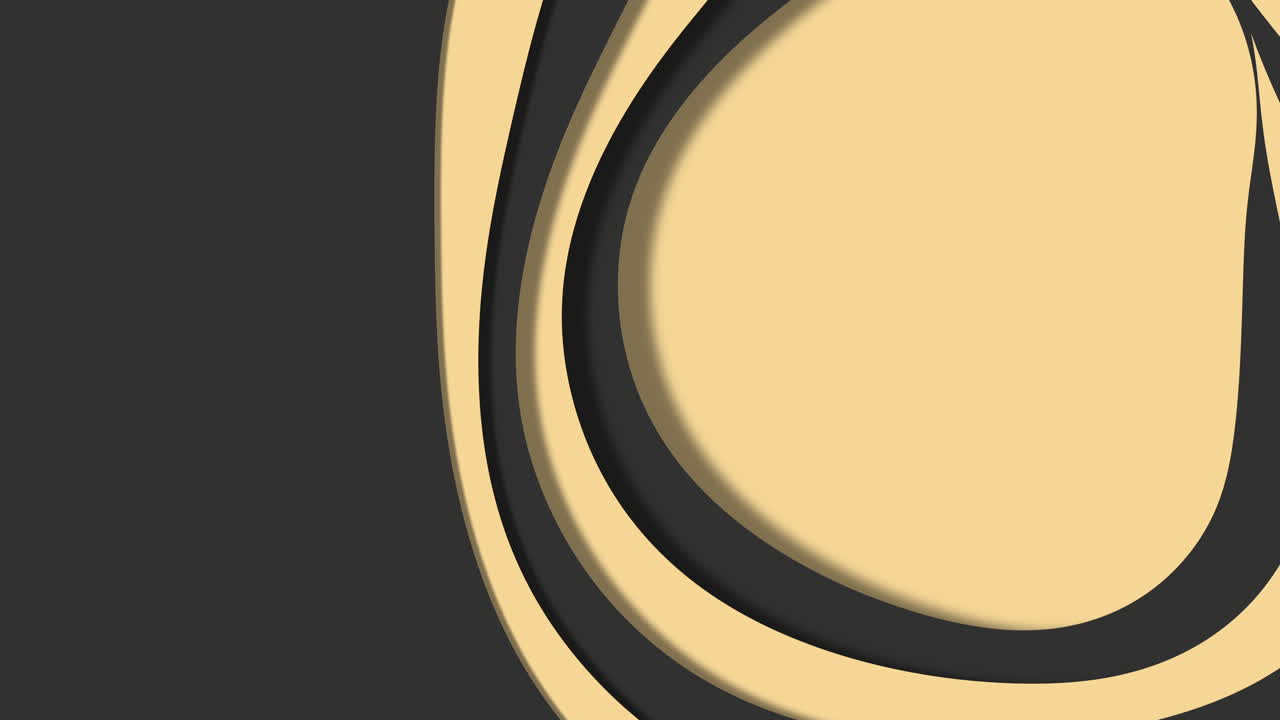 elegante patrón de remolino negro y dorado en fondo oscuro