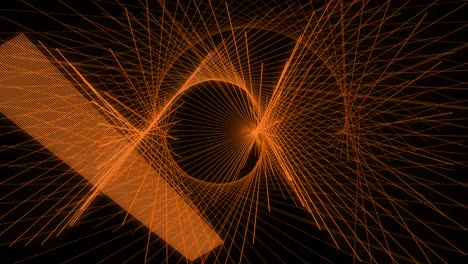 patrón de forma de punto de color naranja animación gráficos de movimiento