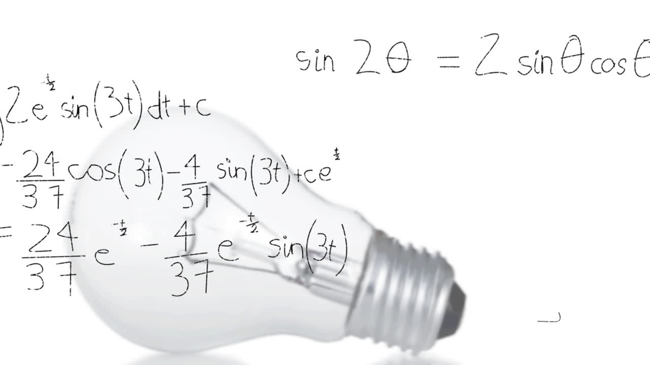 animación de bombillas y procesamiento de datos de fórmulas científicas